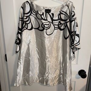 Lane Bryant Silver and Black Tunic